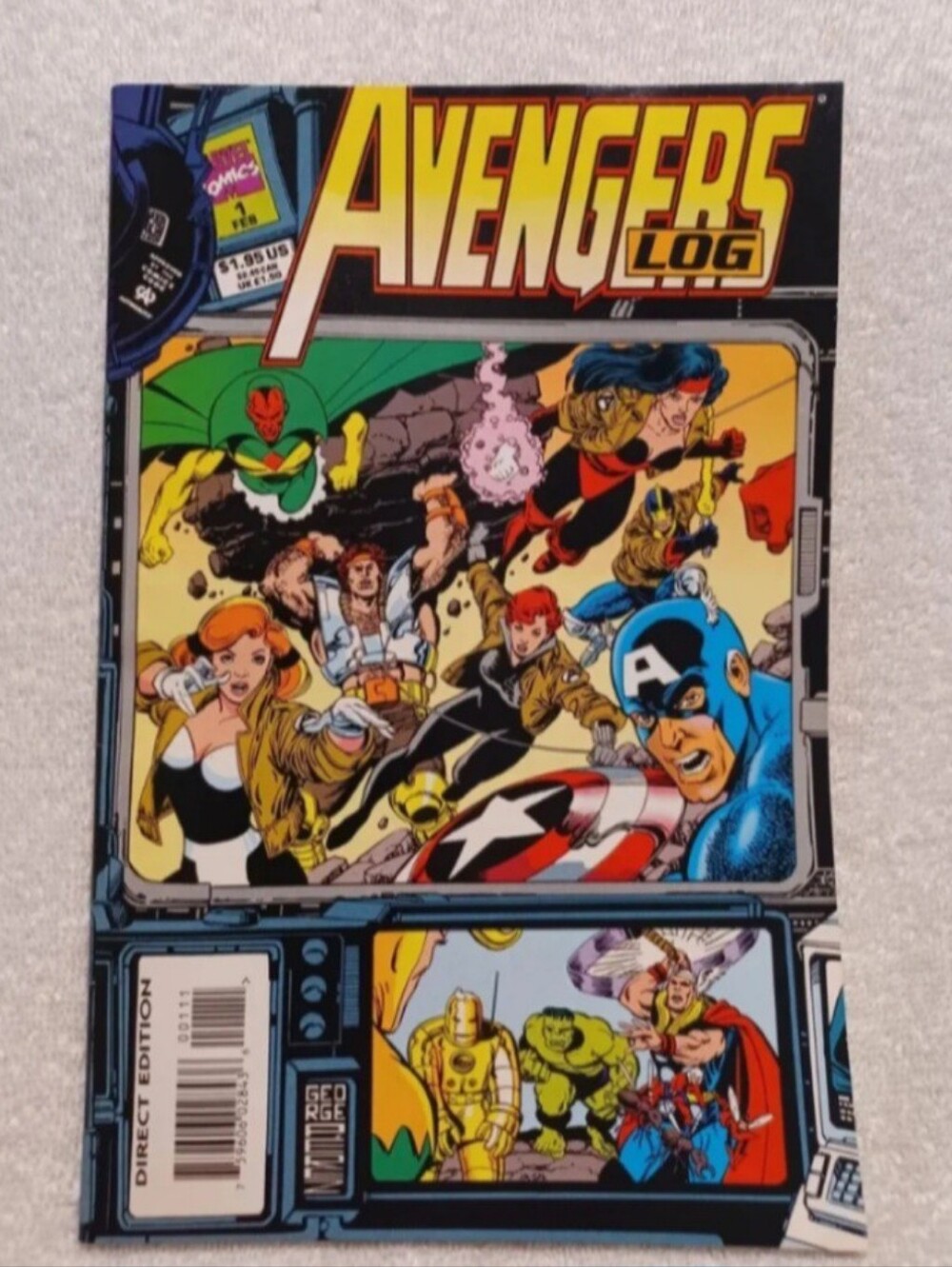 Vintage Marvel comics Avengers Log #1